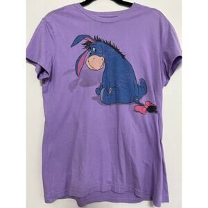 Disney Store Light Purple Eeyore Graphic T-Shirt Size Large